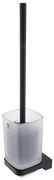 Perie de toaletă de perete NIMCO MAC 29094CN-90 MAYA sticlă mată/negru mat