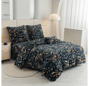 Lenjerie cocolino THE FOX AND THE HARE verde inchis Dimensiunile lenjeriei: 70 x 90 cm | 140 x 200 cm