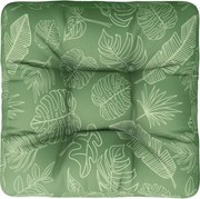 vidaXL Pernă de paleți, model frunze, 50x50x12 cm, textil