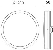 Plafonieră LED pentru baie NAIROS LED/12W/230V 3000/4000/6500K IP65 alb