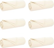 vidaXL Pături de aruncat 6 pcs Crem 210 x 140 cm Molton