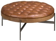 Masuta de cafea design LUX Dark Brown Leather