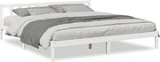 vidaXL Cadru pat foarte lung fără saltea alb 200x220 cm lemn masiv pin
