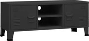 vidaXL Dulap TV industrial, negru, 105x35x42 cm, metal