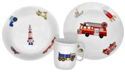 Set de masă pentru copii din 3 pieseThun Auto-Moto