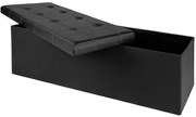 Deuba Cutie depozitare neagra - 114 x 40 x 40 cm