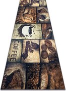 ANDRE 50090 covor lavabil Cafea bucatarie, anti-alunecare - maro