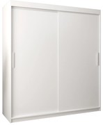 Dulap de haine 180 cm Toki (alb mat + alb mat). 1064831