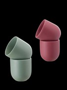 Set Cadou 4 Pahare Ceramica Novum Sarbatori (2 Pahare Rosii Mat 250ml, 2 Pahare Verzi Menta Mat 250ml)