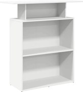 vidaXL Birou de recepție, alb, 100x40x104 cm, lemn stratificat
