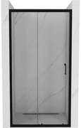 Mexen Apia uși de duș glisante 95 cm, transparente, negre - 845-095-000-70-00