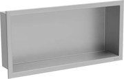 Mexen X-Wall-R poliță încastrată cu flanșă 45 x 20 cm, inox - 1910452010