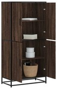 vidaXL Dulap nalt stejar maro 68x35x139 cm lemn prelucrat