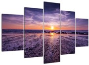 Tabloul cu plaja - apus de soare (150x105 cm)