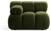 Modul Bellis cu tapiterie boucle, verde