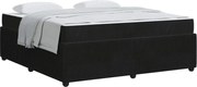 vidaXL Cadru de pat cu saltea Negru 180 x 200 cm țesătură