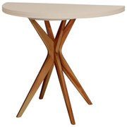 Masă de dining rotundă extensibilă 45x90 cm Jubi – Ragaba
