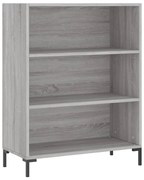 vidaXL Bibliotecă, sonoma gri, 69,5x32,5x90 cm, lemn compozit
