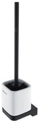 Perie de toaletă de perete NIMCO MAC 29094KN-90 MAYA alb/negru mat