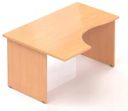 Masa ergonomica Visio 140 x 100 cm, stanga, fag