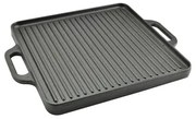 Placa grill BBQ față dublă 32x32cm, fonta Perfect Home 12970