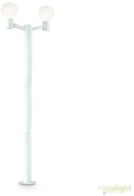 Stalp modern de exterior cu protectie IP44 CLIO PT2 alb 147086
