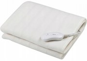 Pad electric pentru pat Esperanza EHB002, 150x80, 60W, 2 nivele, lavabil, protectie la supraincalzire, alb