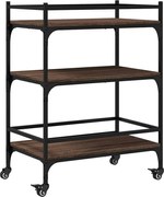 vidaXL Cărucior de bucătărie, stejar maro 65x40x86,5 cm lemn prelucrat