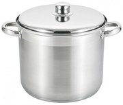 Oala cu capac metalic Rosberg R51211B24S, 24x20 cm, 9 L, Inductie, Inox