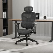 Scaun ergonomic, Sezut Translatie, cotiere 9D, tetiera 6D, suport lombar reglabil, spătar reglabil inaltime, pivotant, suport picioare, Negru