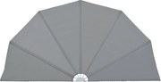 vidaXL Copertină laterală pliabilă de terasă, gri, 160 cm