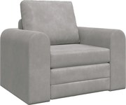 vidaXL Pat canapea Gri deschis 98 x 71 x 83 cm Catifea