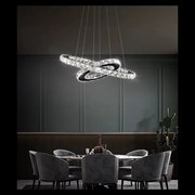 Lustra LED cu telecomanda Cristal Elit'S, wifi 2.4G lumina/rece/calda/neutra intensitate reglabila, 96W