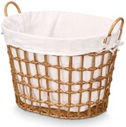 Coș de rufe țesut cu mânere, 42,5 x 55,6 x 40 cm