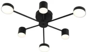 Lustra LED Cu Telecomanda, Elit's Esn R9029-6, 72W, Negru