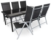 Set de gradina Orsino - 6 locuri, negru/gri