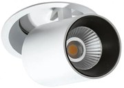 Spot LED dimabil incastrabil, directionabil pentru tavan/plafon LUNA alb/negru