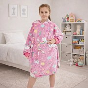 Zaparkorun Hanorac pentru copii care strălucește în întuneric - pink