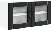 vidaXL Dulap de bucătărie cu raft Negru 80 x 31 x 40 cm Lemn compozit