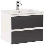 Dulap inferior Vario Forte 60 cu lavoar alb-antracit