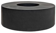 Jardiniera rotundă Jumbo Seating, culoare neagră, dimensiuni multiple - PotteryPots mărimea: - v. 47.5 cm, ⌀ 140 cm