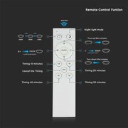 Plafonieră LED dimabilă LED/72W/230V 3000-6500K d. 67 cm alb + telecomandă
