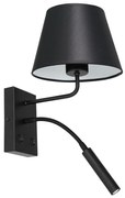 Lampă de perete ARDEN 1xE27/60W+1xG9/8W/230V negru/alb