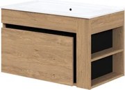 Dulap Baie DUESA SU-80 Stejar Auriu/Negru