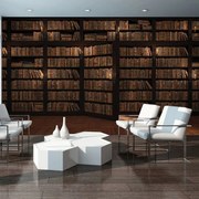 Fototapet - Biblioteca plină de cărți (254x184 cm)