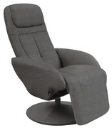 Fotoliu recliner stofa Optima 2 gri inchis - H 84-101 cm