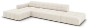 Coltar 5 locuri Chicago catifea L341 cm
