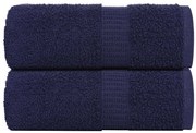 vidaXL Prosoape de baie 2 buc. FROGN albastru marin 30x30 cm 100% bumbac