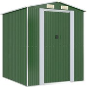 vidaXL Șopron de grădină, verde, 192x191x223 cm, oțel zincat