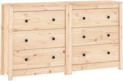 vidaXL Dulap, 140x35x80 cm, lemn masiv de pin